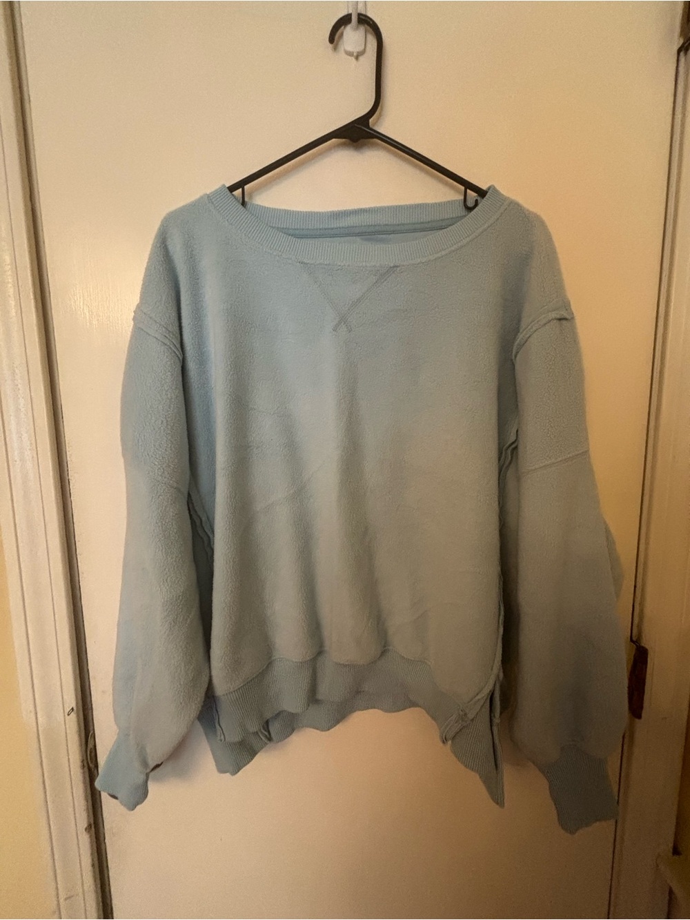 American Eagle Outfitters Pale Blue Scoop Neck Sweater